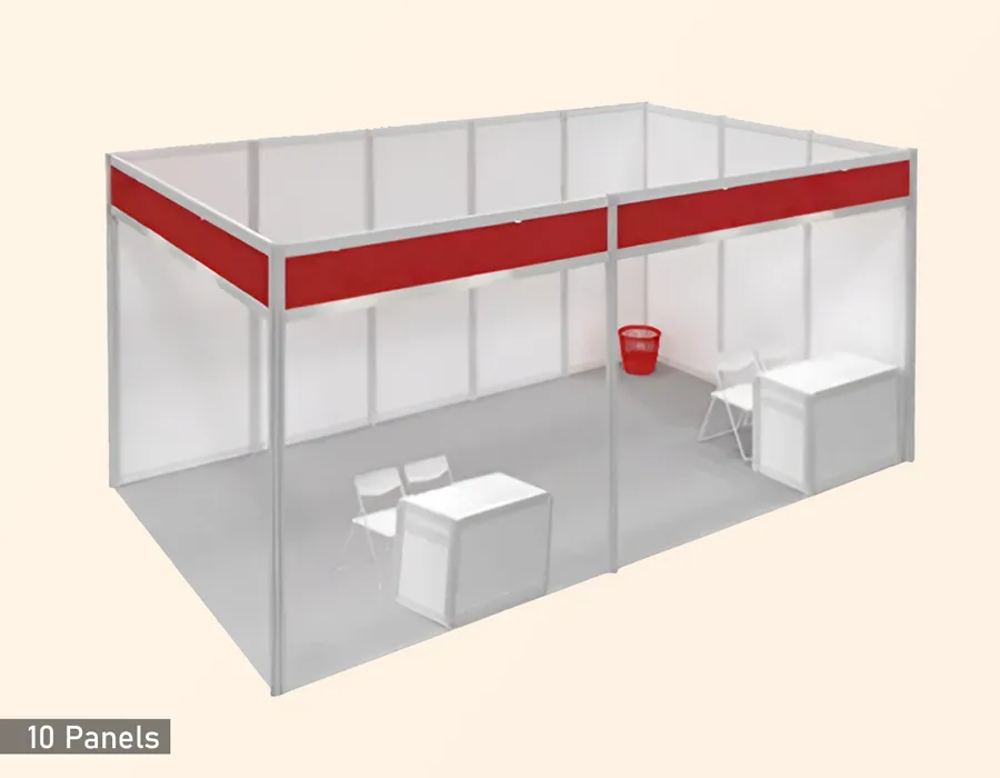 10 Panels Shell Scheme Booth