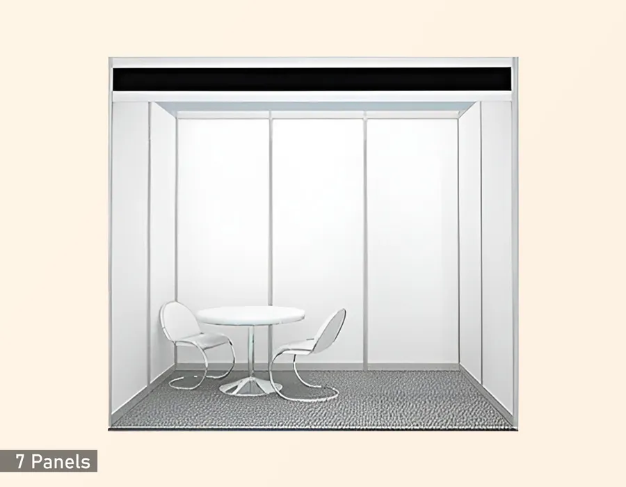 7 Panels Shell Scheme Booth
