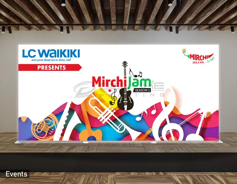 3 x 2.25m Backlit Backdrop Lahore