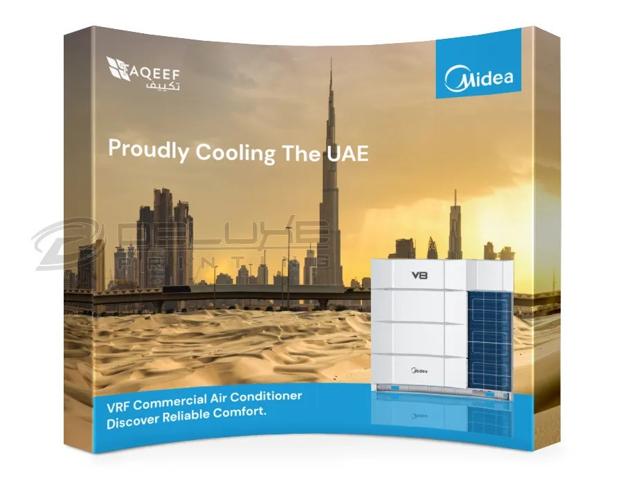 Curved Fabric Popup Printing Lahore