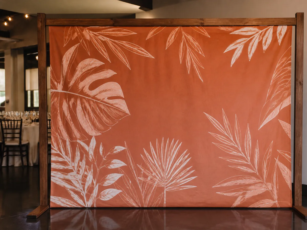 Curved Wooden Backdrop Printing Lahore