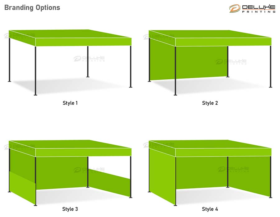 Tent Canopy with Back Wall Branding Lahore
