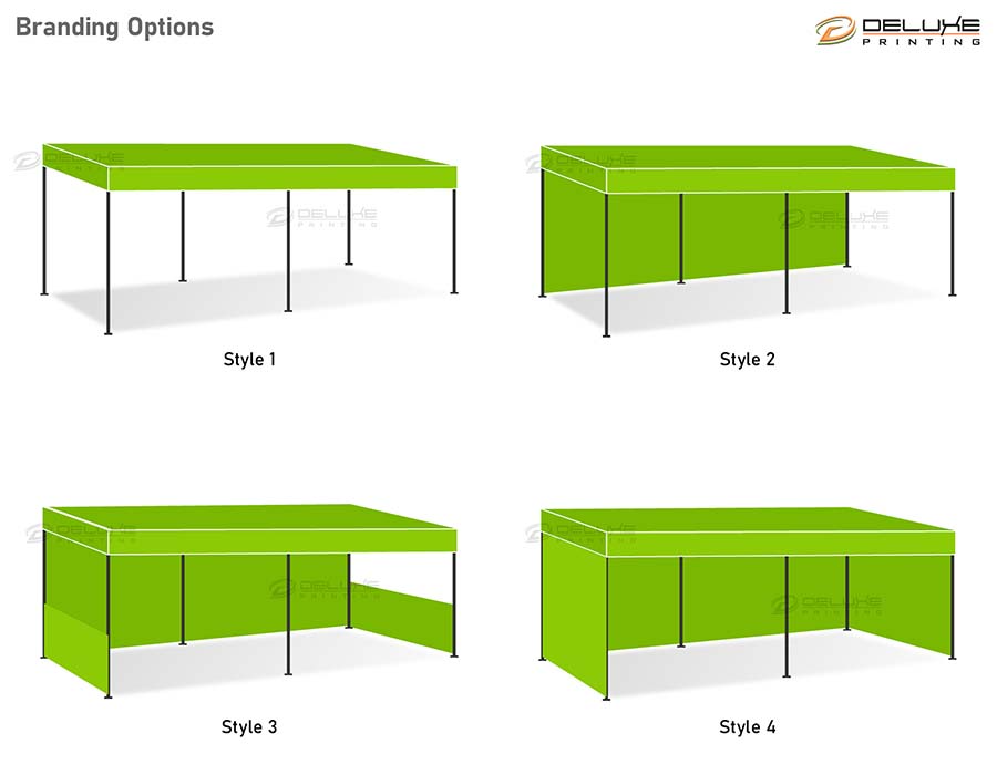 Tent Canopy with Back Wall Branding Lahore