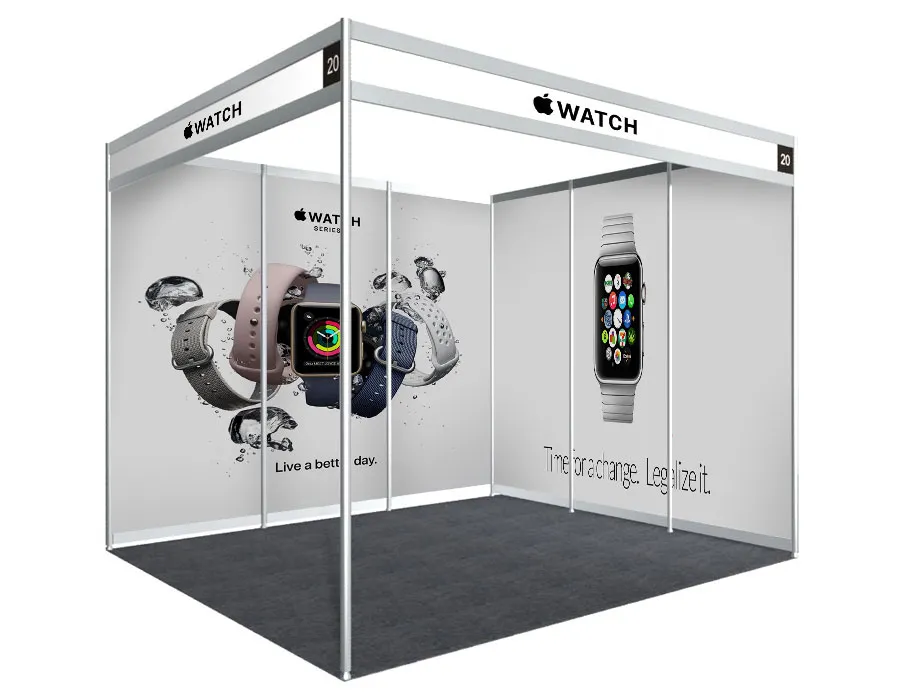 Individual Shell Scheme Booth Branding Booth Printing Lahore