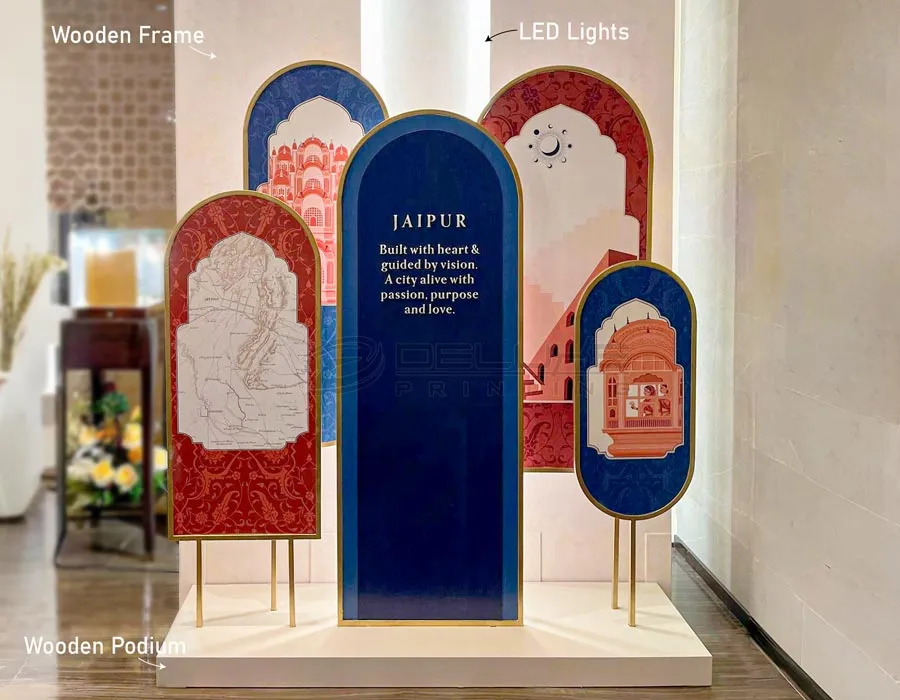 Wooden Self Standee Printing Lahore