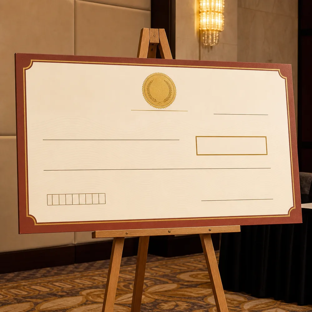 Giant Cheque Prinitng Lahore