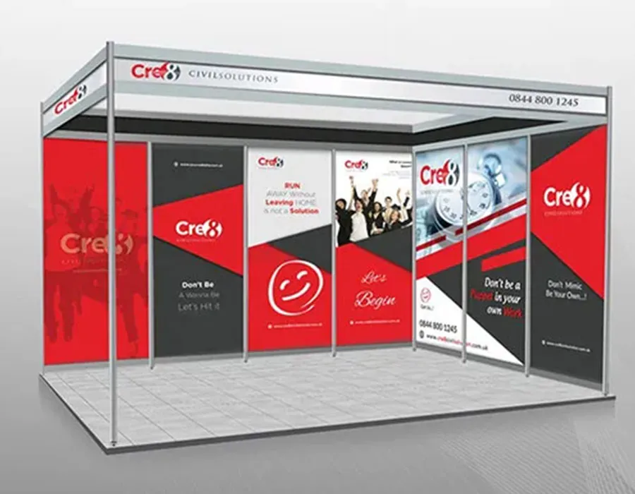 PVC Banner Shell Scheme Booth Branding Branding