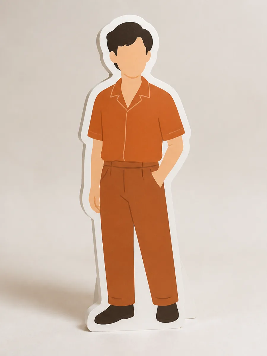 Racer Caricature Cutout Standee Printing