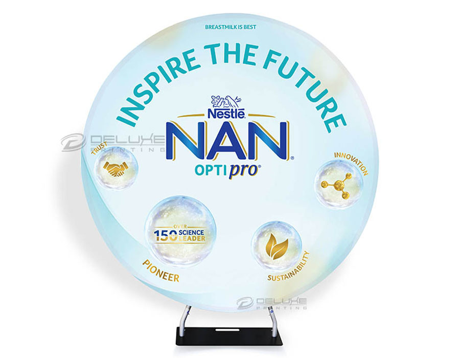 Round Fabric Backdrop Printing Lahore