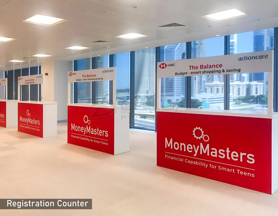 Continuous Shell Scheme Booth Branding Booth Printing Lahore