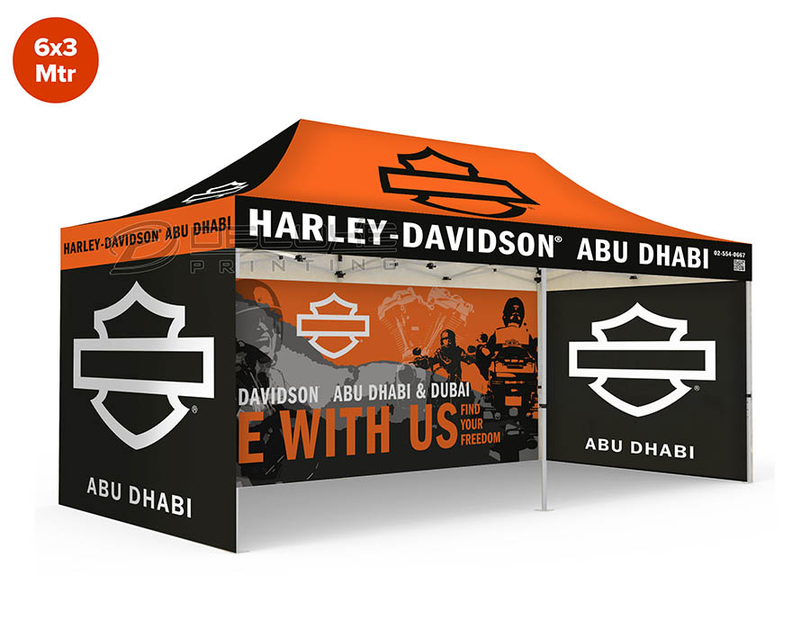 Tent Canopy with Back Wall Branding Lahore