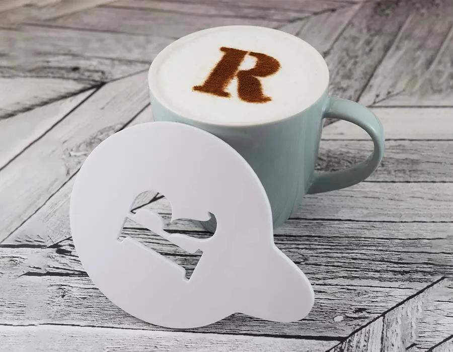 Acrylic Coffe Stencil Lahore