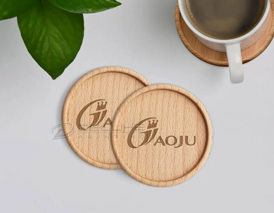custom coaster bamboo Printing Lahore