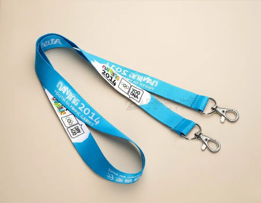Double Metal Hook Lanyard Printing Lahore