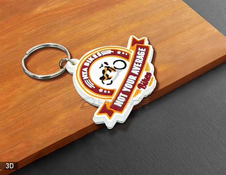 Rubber Keychain - Embossed Lahore