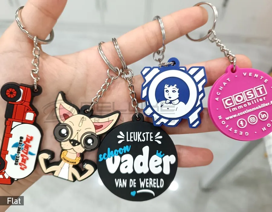 Rubber Keychain - Flat