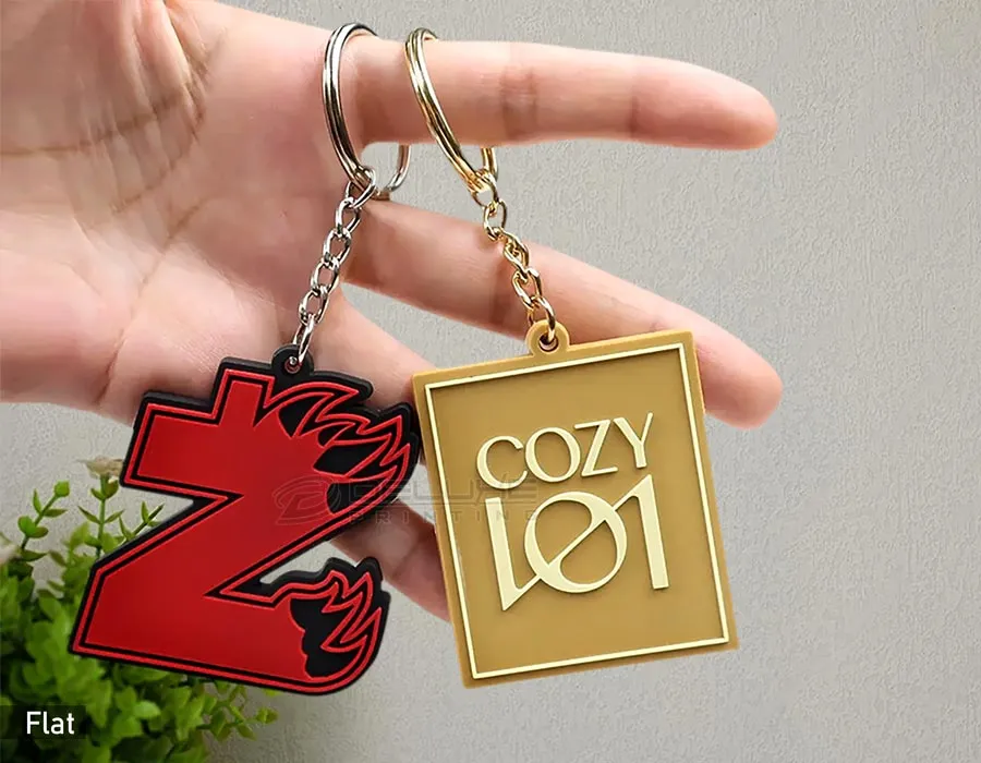 Rubber Keychain - Flat Lahore