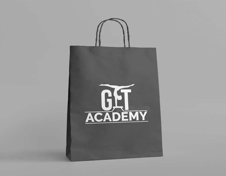 Kraft Bags Black Branding Lahore