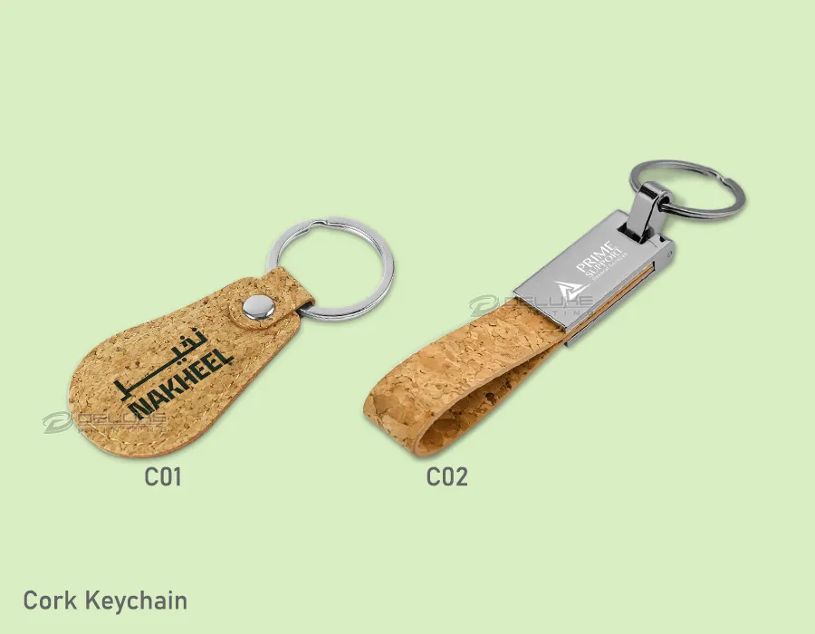 Bamboo/Cork keychain Lahore