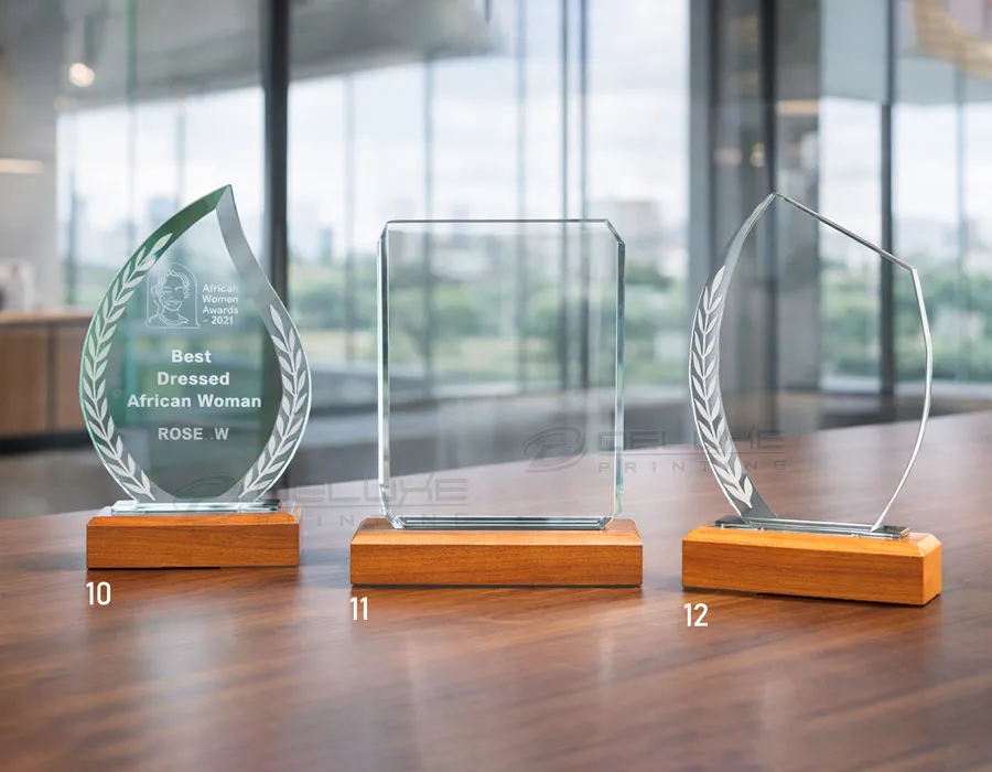 Trophies with Wooden Base Lahore