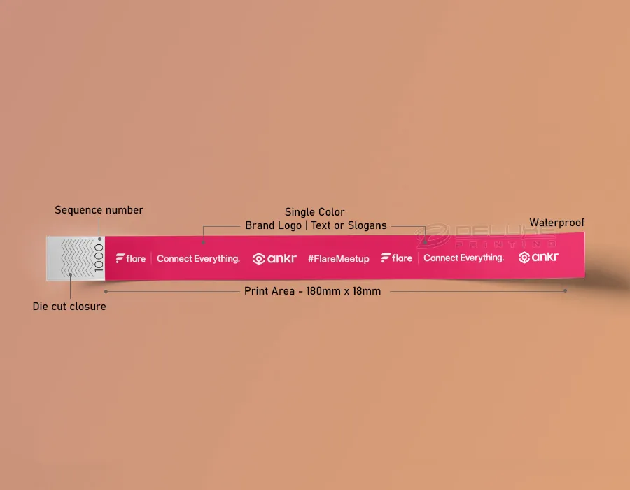 Tyvek Wristbands Printing Lahore