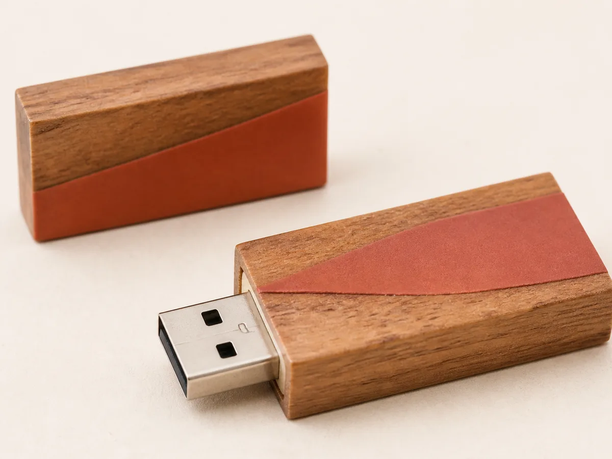 Capsule Wooden USB Printing Lahore