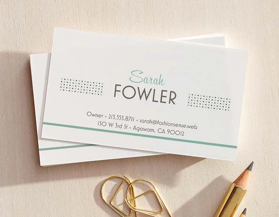 Standard Business Cards Lahore