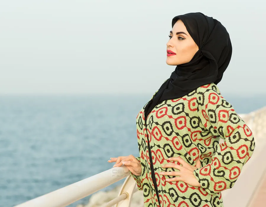 Abaya Georgette Fabric Printing Lahore