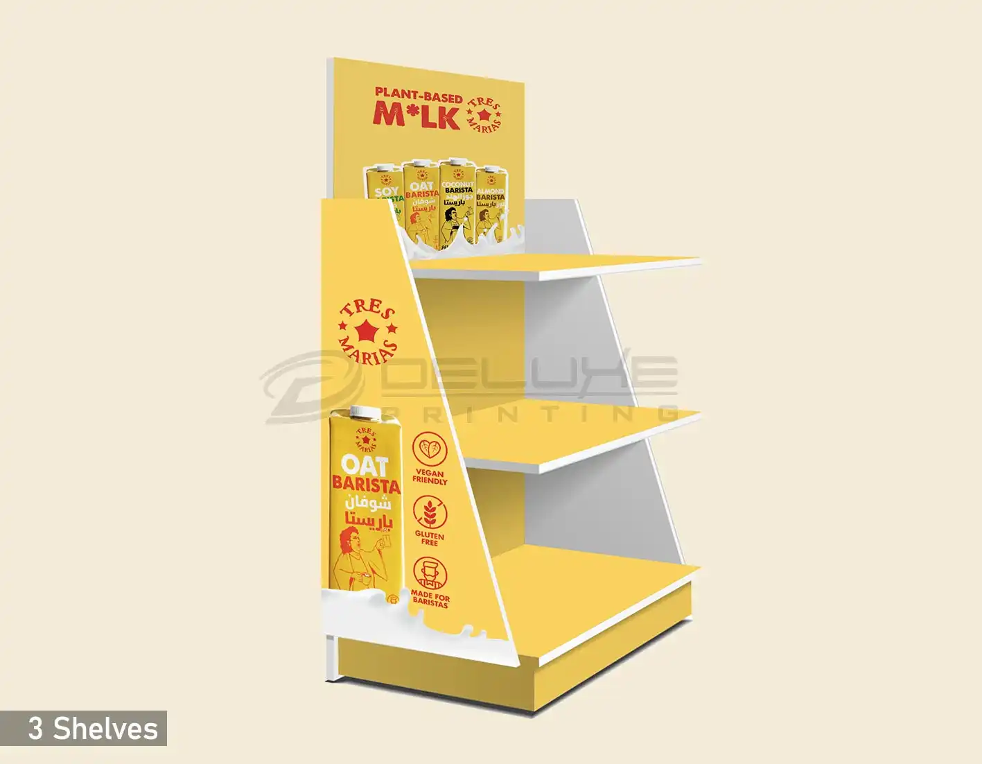 Yellow POS Display Stands Lahore