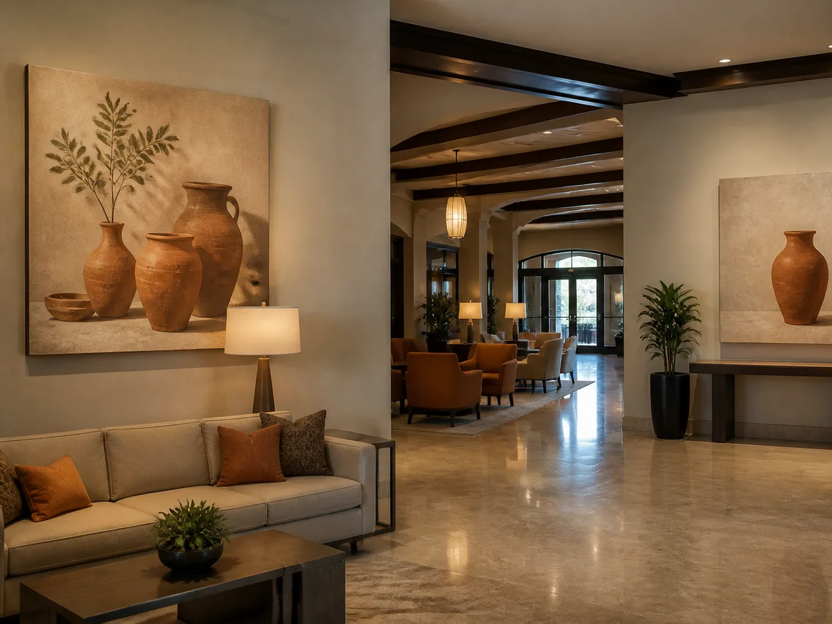 Hotel Lobby Canvas Printing Lahore