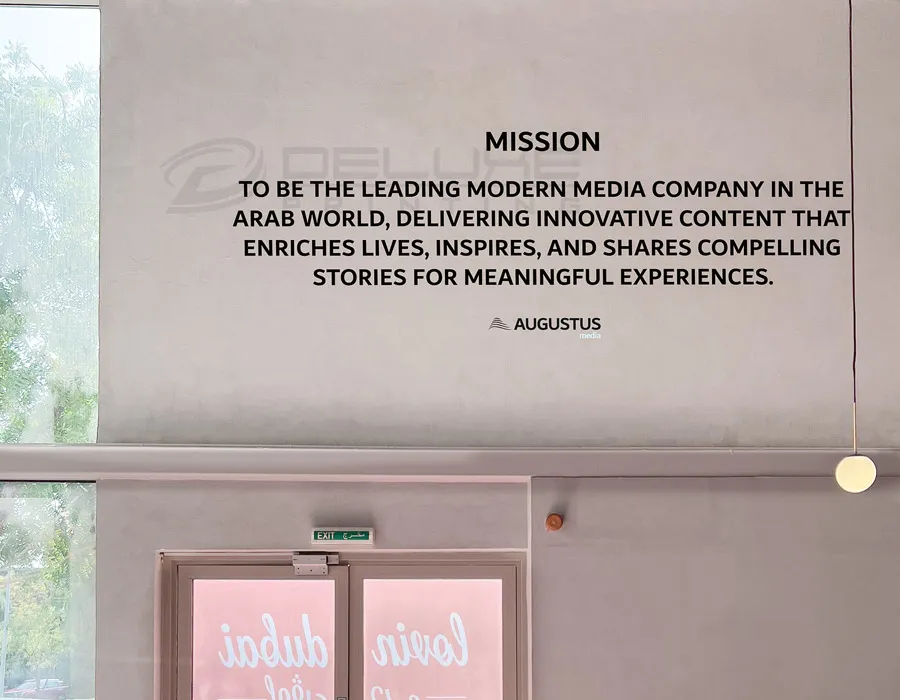 Wall Vinyl Lettering for office in Lahore