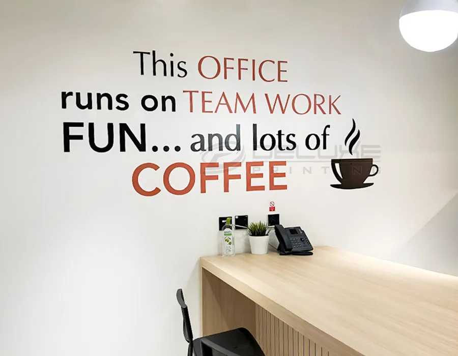 Wall Vinyl Lettering for office in Lahore