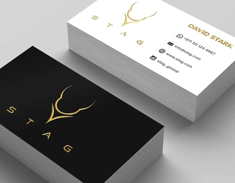3D Foil Business Cards Printing Lahore