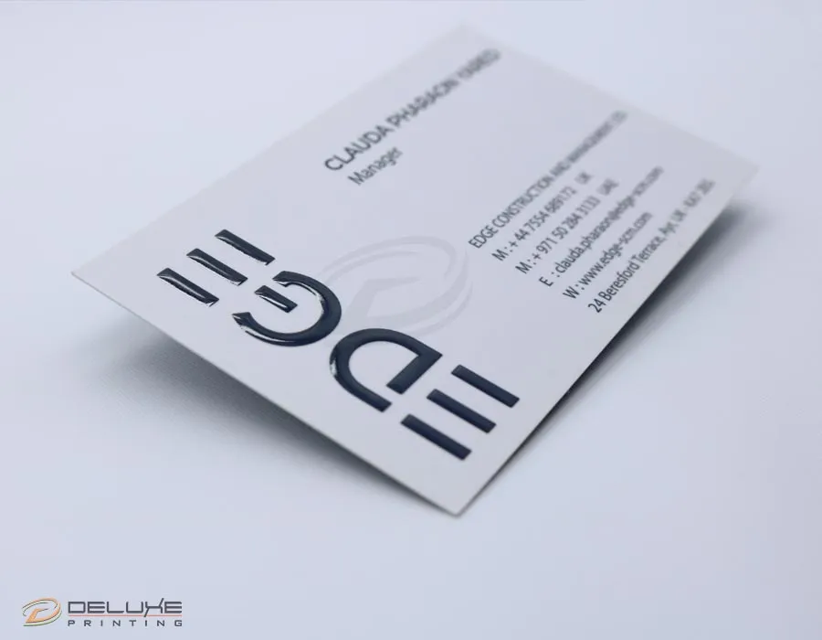 3D Raised Spot UV Business Cards Printing Lahore