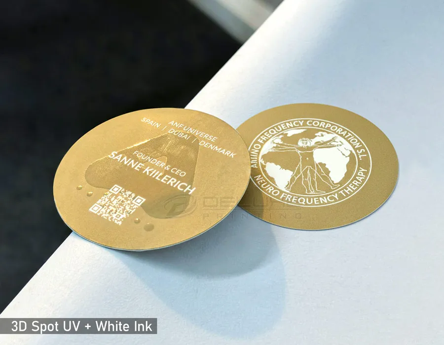 Kraft Business Cards Special White Ink Lahore