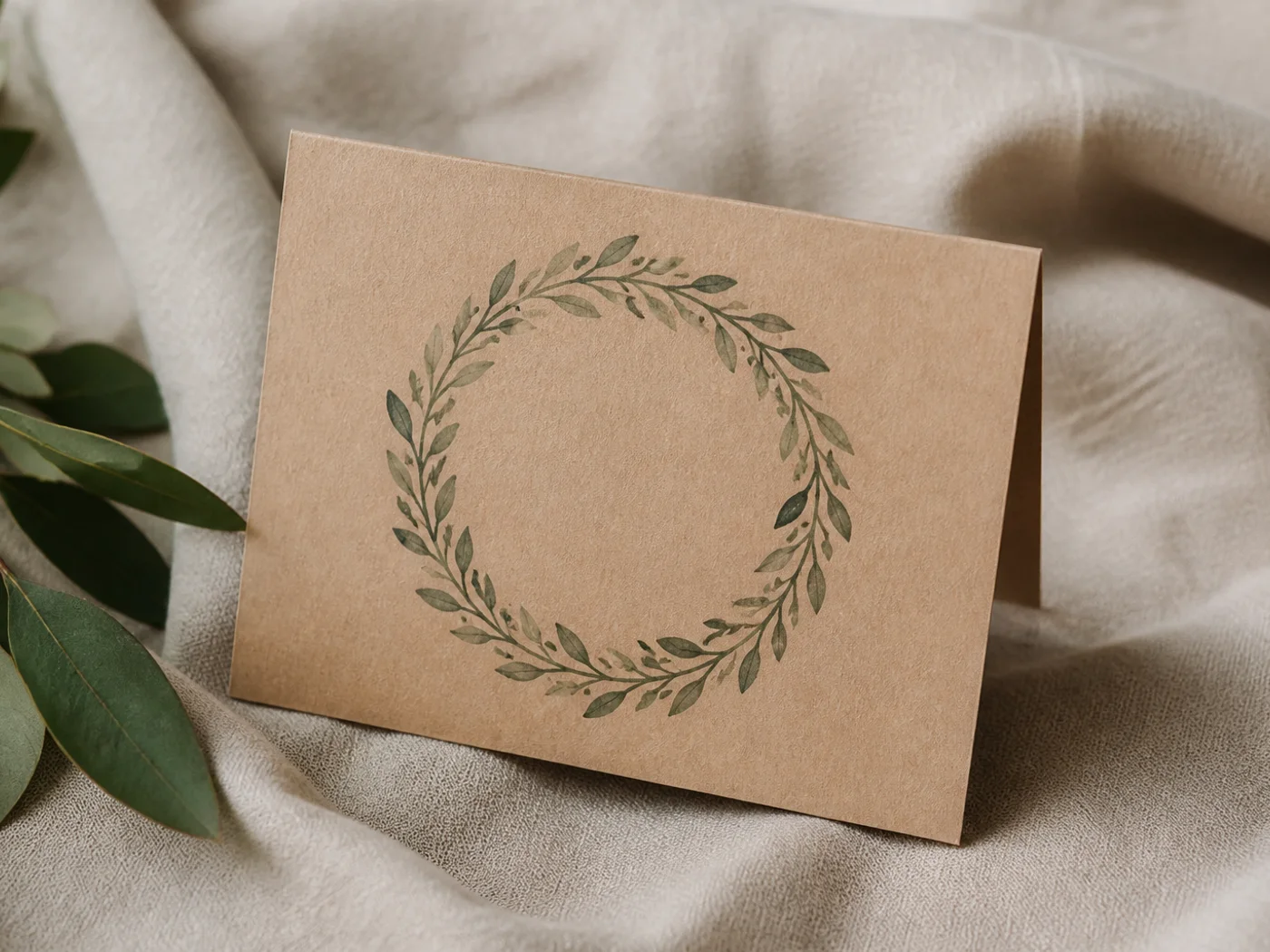 Kraft Business Cards Black Printing Lahore