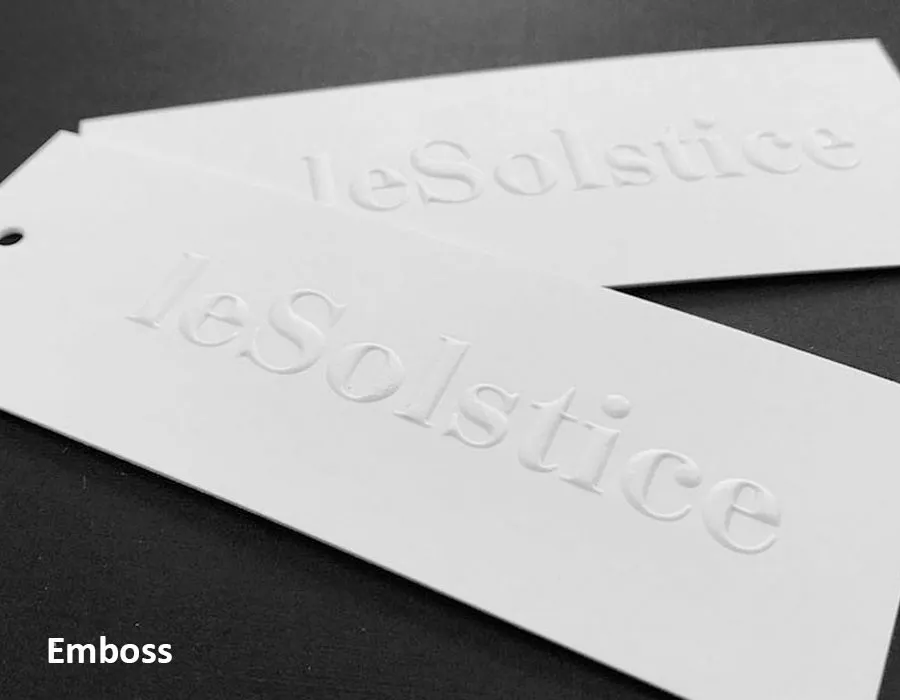 emboss hang tag printing Lahore