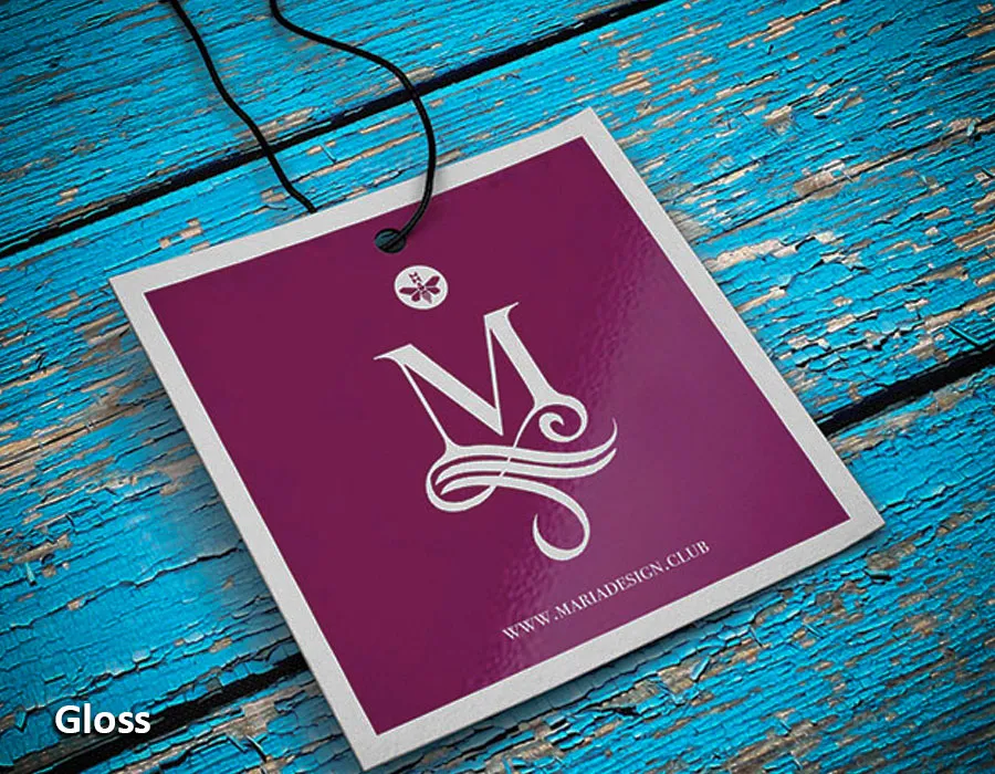 gloss hang tag printing Lahore