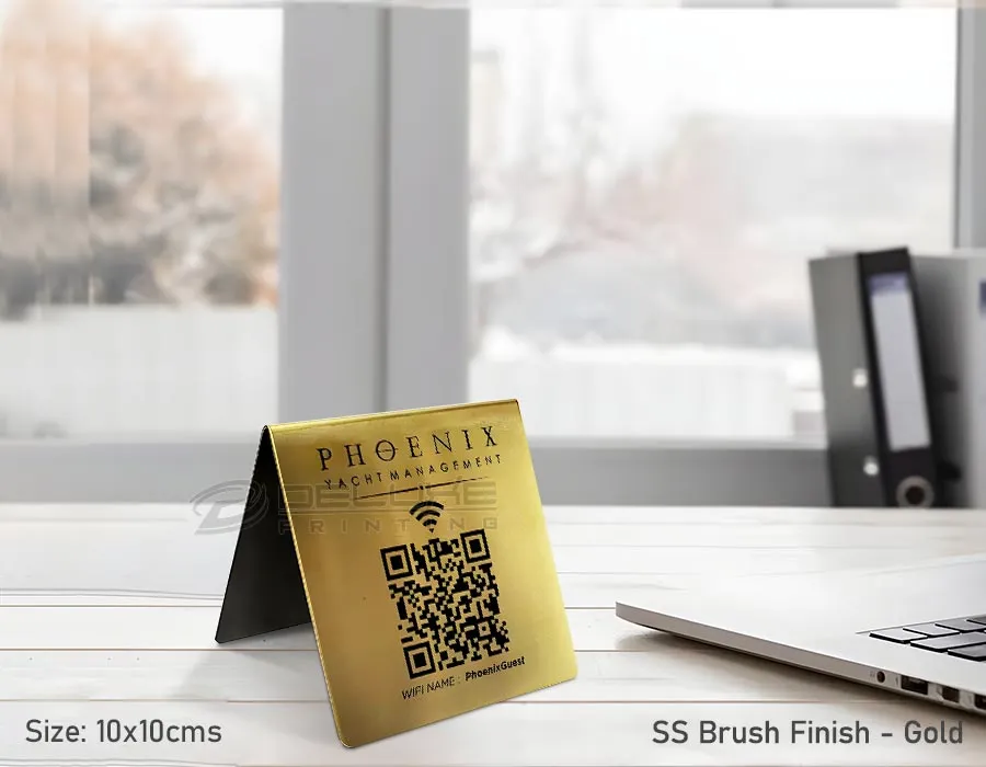 Gold Tent Name plate Lahore