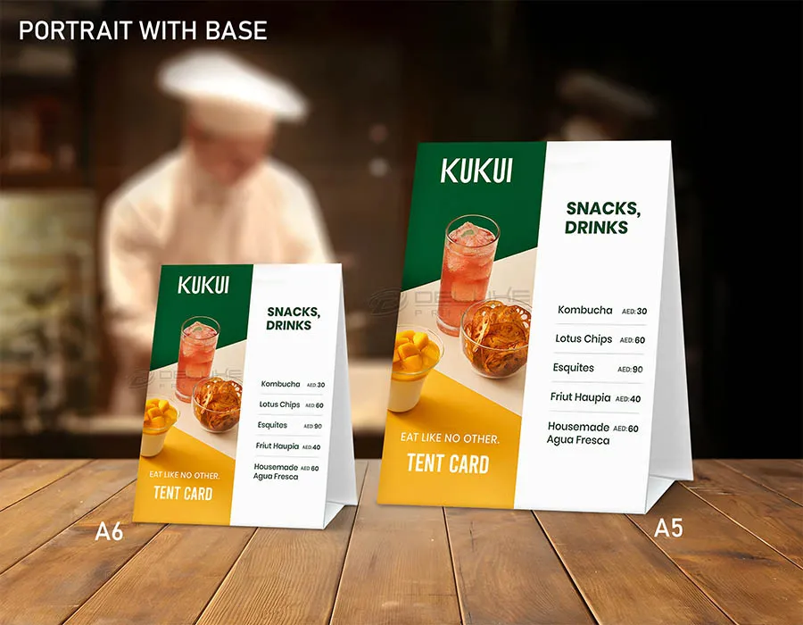 Tent Cards Printing Lahore