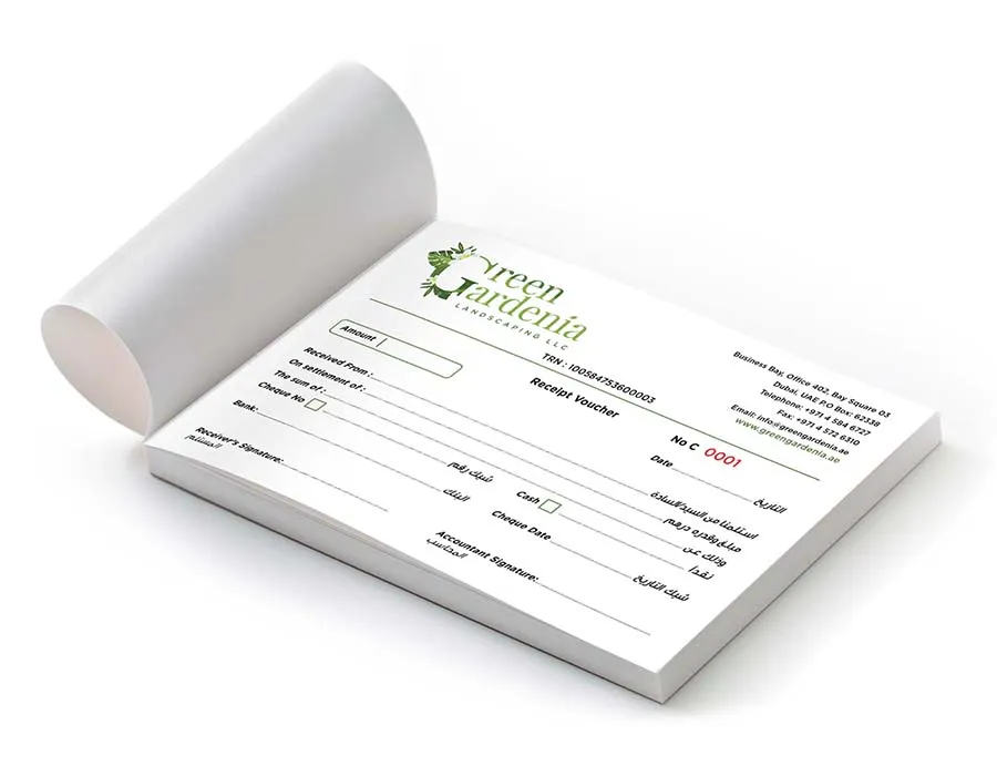 Receipt Vouchers Printing Lahore