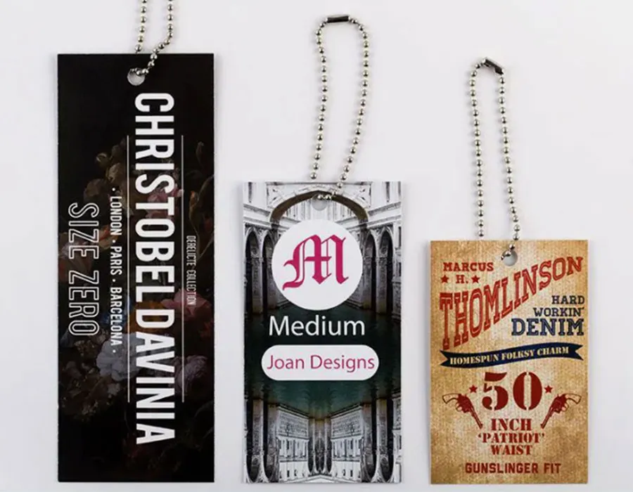 standard size hang tag printing Lahore