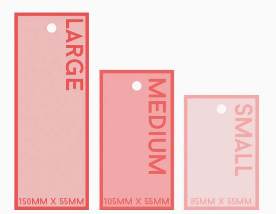 standard size hang tag printing Lahore