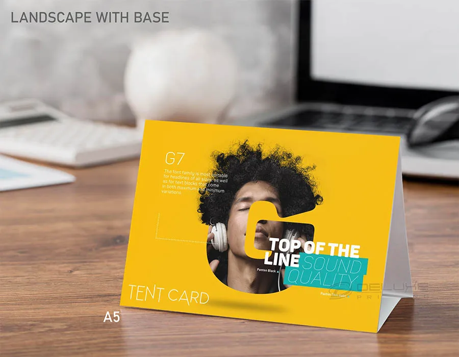 Tent Cards Printing Lahore