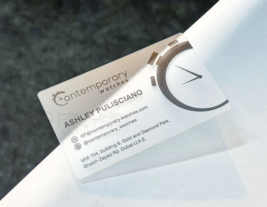 Translucent Business Cards Lahore