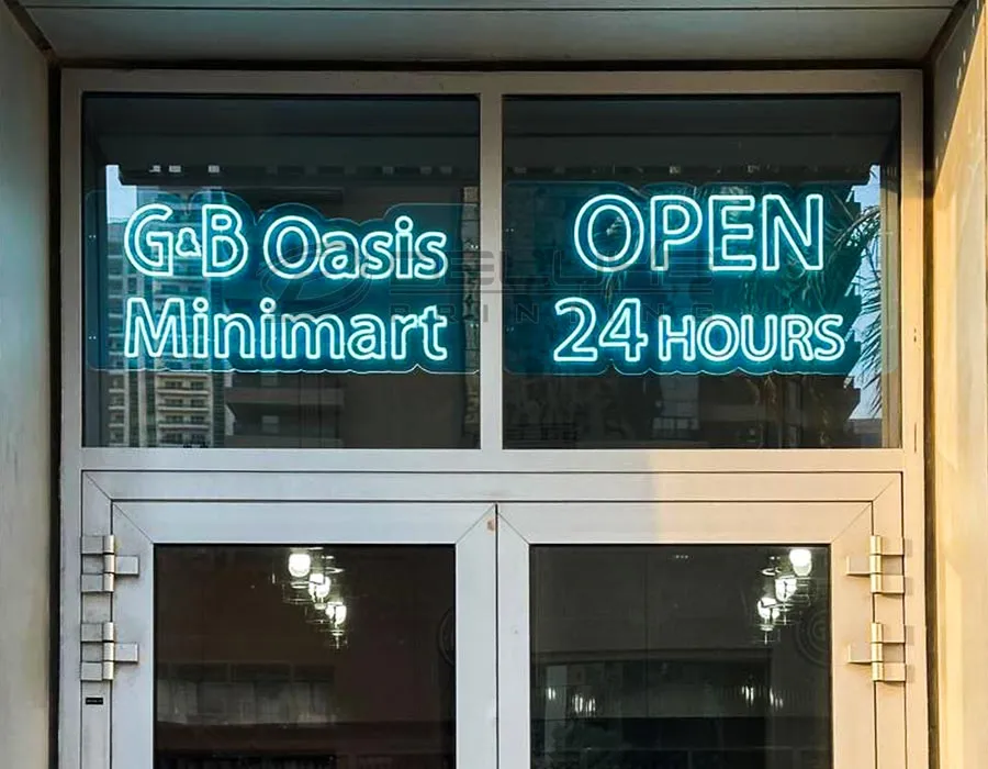 Acrylic Base with LED Neon Letters Sign Board Lahore