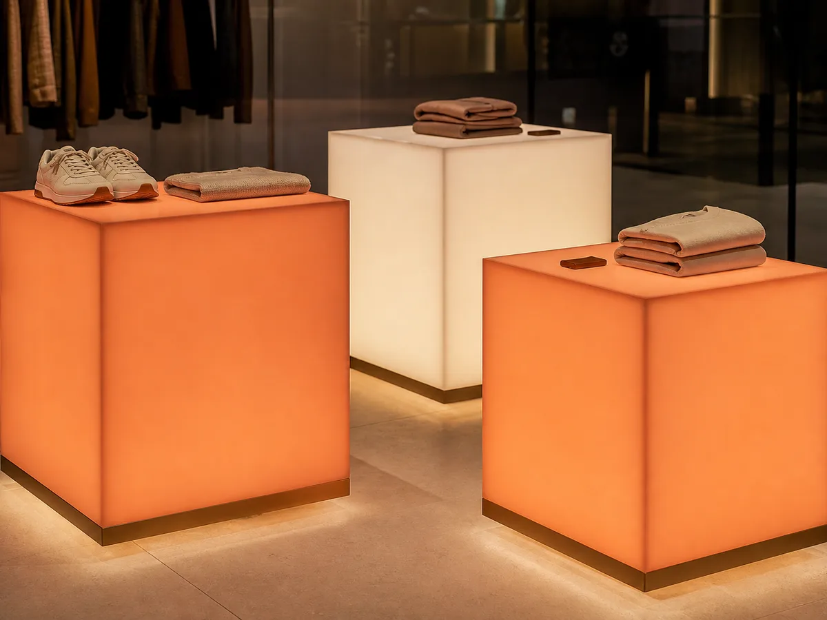 Acrylic Light Box Podium / Cubes Lahore