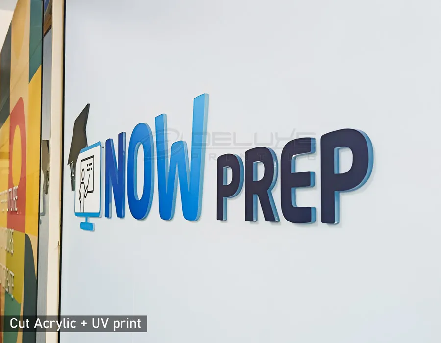 Acrylic Plate with UV print & Acrylic 3D Letters Lahore