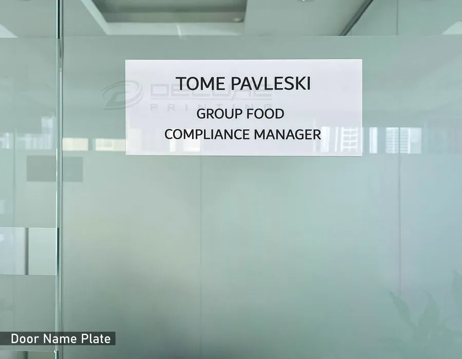 Acrylic Plate with UV print & Acrylic 3D Letters Lahore