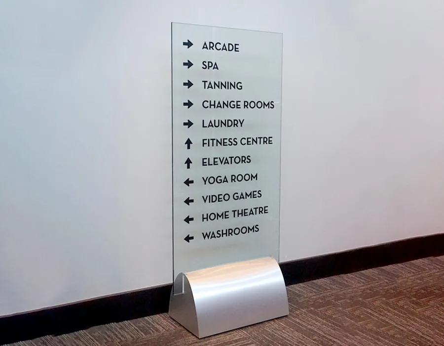 Acrylic Wayfinding Signage Lahore